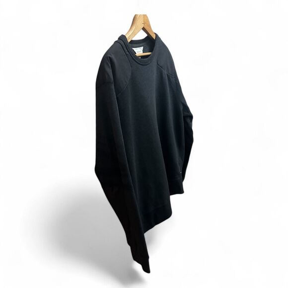 Rag and Bone Handmade Patch Black Sweatshirt Sz XXL - Picture 4 of 6